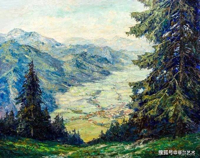 印象派画家皮普尔的油画笔触、色彩和光影，太美了！_搜狐网