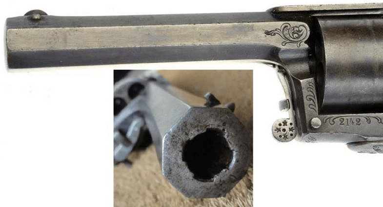 膛线四条,口径为.39普鲁士寸,大约是.43英寸,换成公制单位就是10.