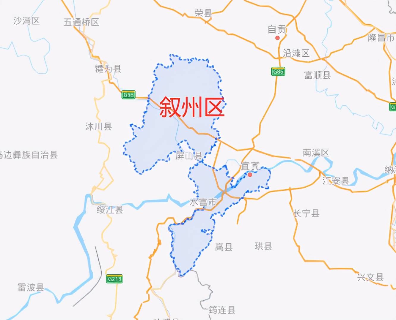 叙州区地图乡镇图片