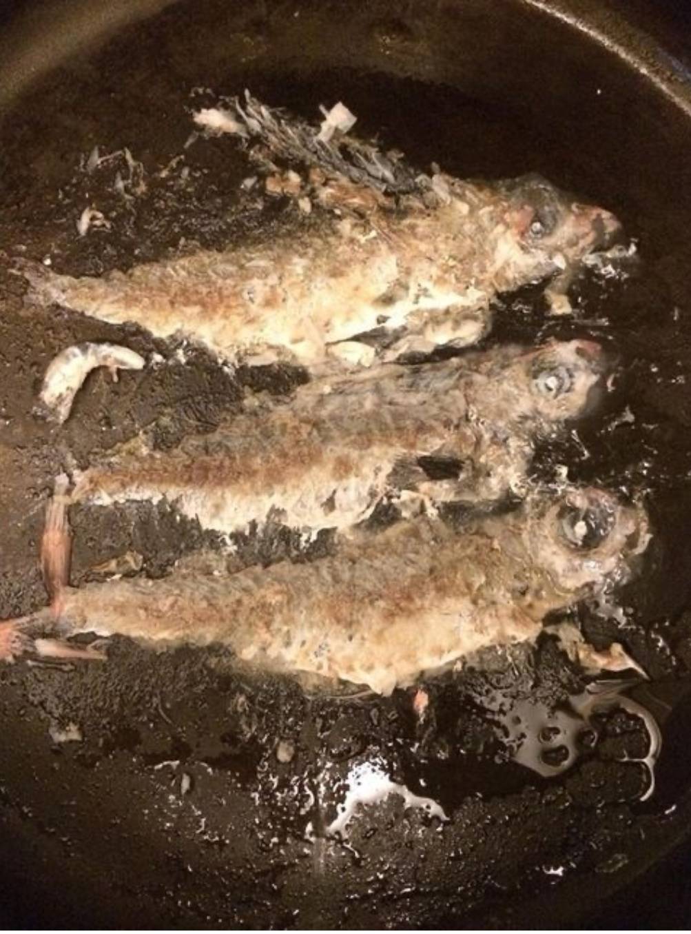 完全是因为不沾锅的涂层失效才煎翻车的鱼,不过人家说了,第一次煎鱼能