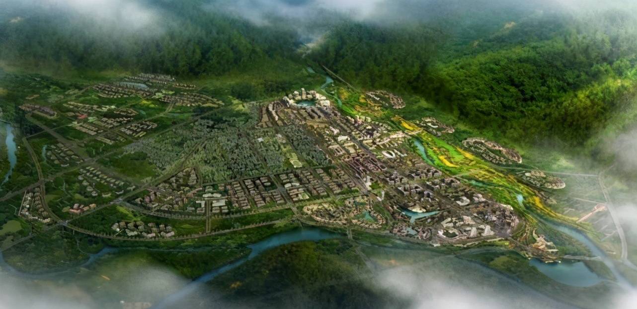 图:冕宁县城规划效果图图:灵山国际度假区夜景图灵山国际度假区,漫水