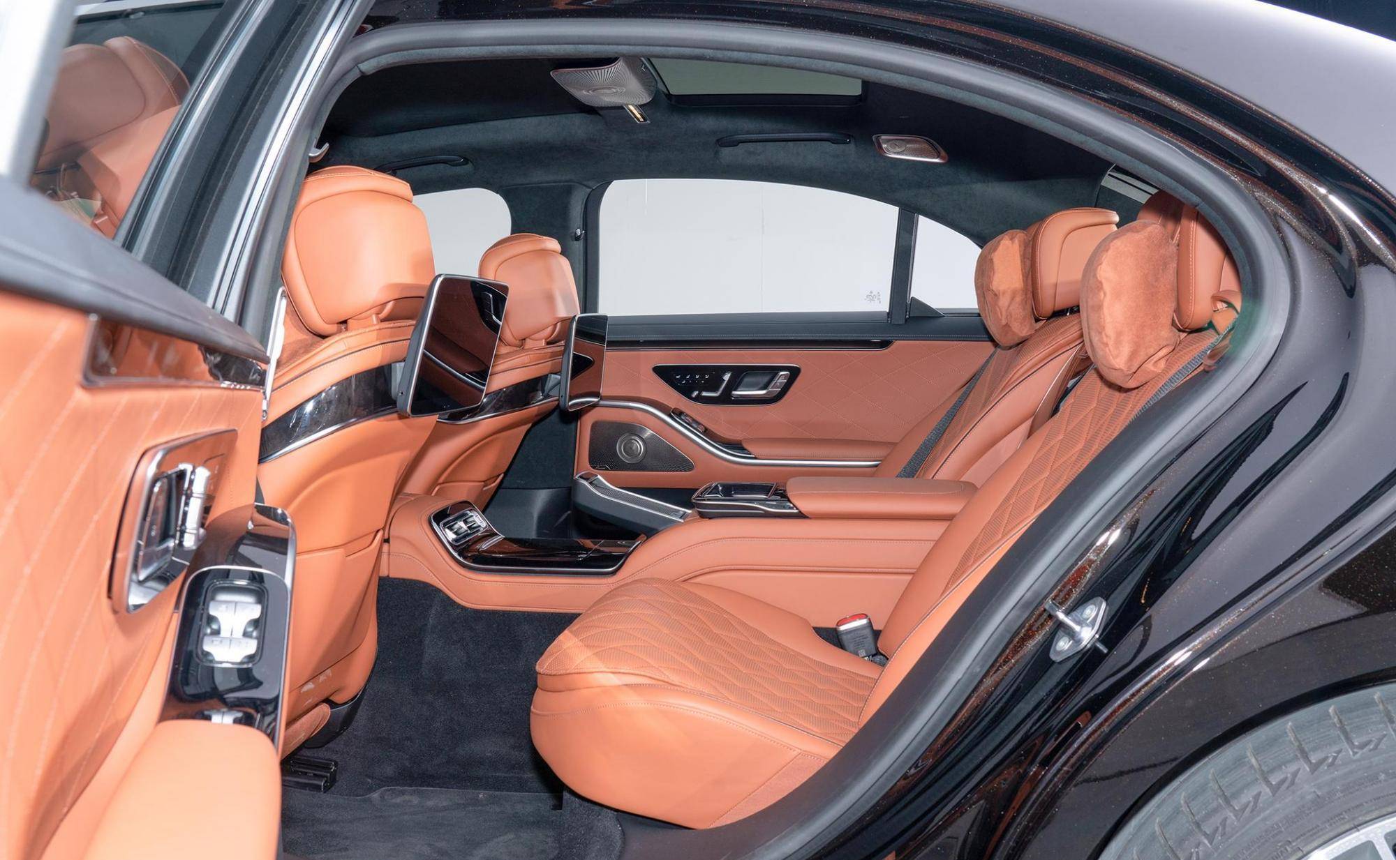 2021款奔驰s450改装后排独立座椅五座改四座