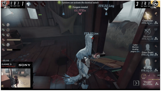 pick|第五人格深渊的呼唤IV总决赛 GG vs FPX.ZQ 第三局