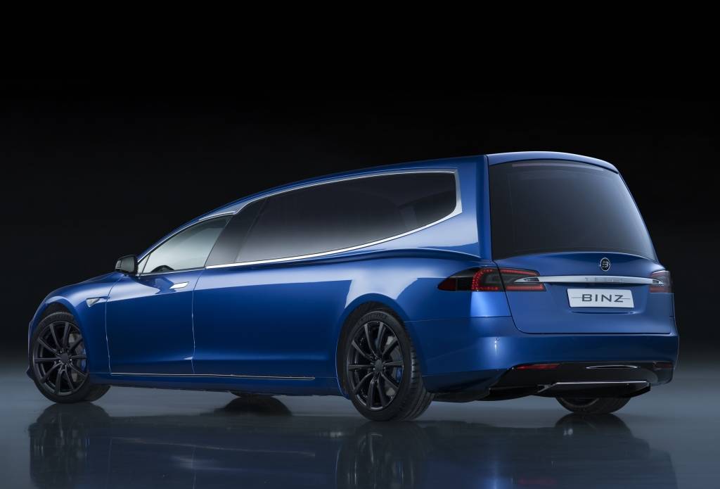 原创灵车也能很环保binz特斯拉灵车欣赏