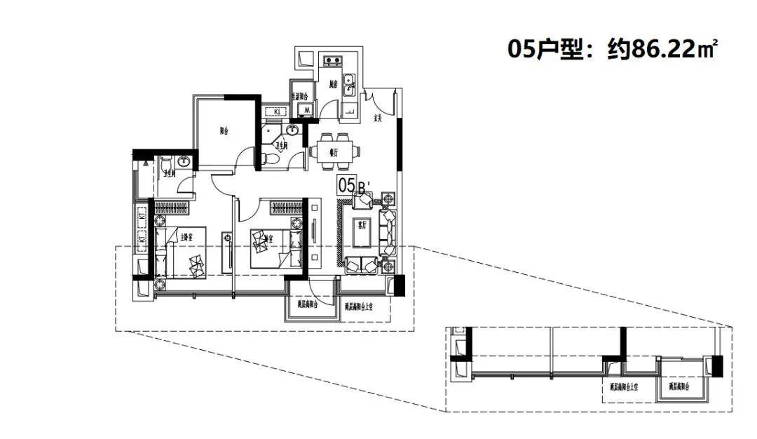 珑门名苑平面图图片