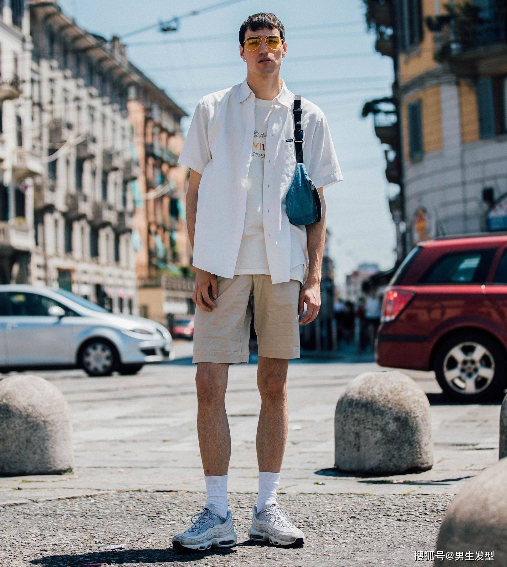 原创t恤 短裤,夏天很时髦的搭配,学会这样穿,轻松打造潮男气质