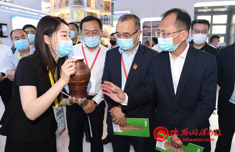 渭南市委书记市长王琳视察第五届丝博会渭南展馆组图