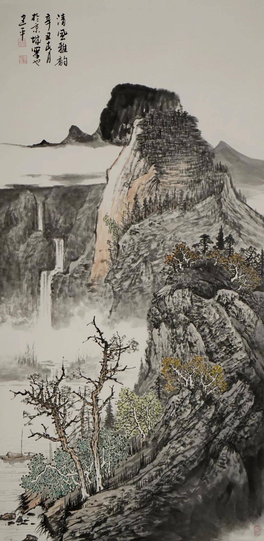 若您对陈建平的艺术作品感兴趣,欢迎搜索公众号"北京京海墨韵书画院"