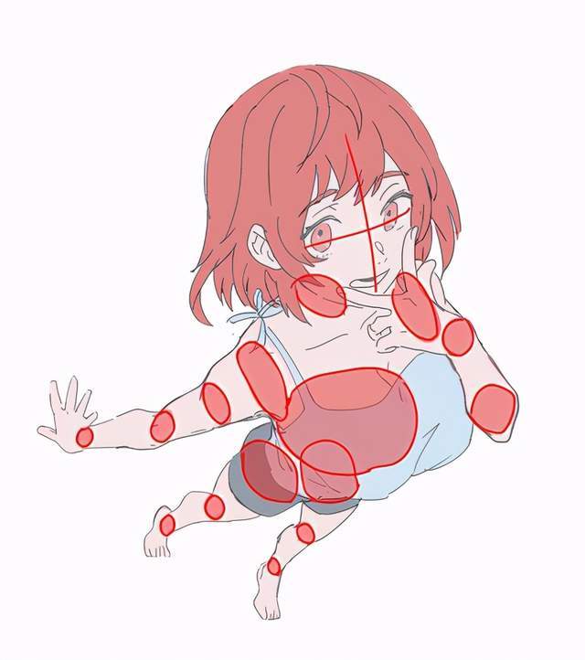 原创怎么画仰视角度姿势简单讲解仰视角度画法教程