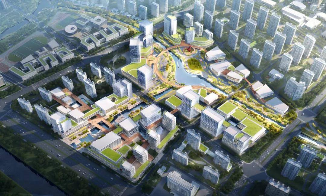 赣榆徐福片区城市设计效果图首发一座现代化城市即将华丽呈现