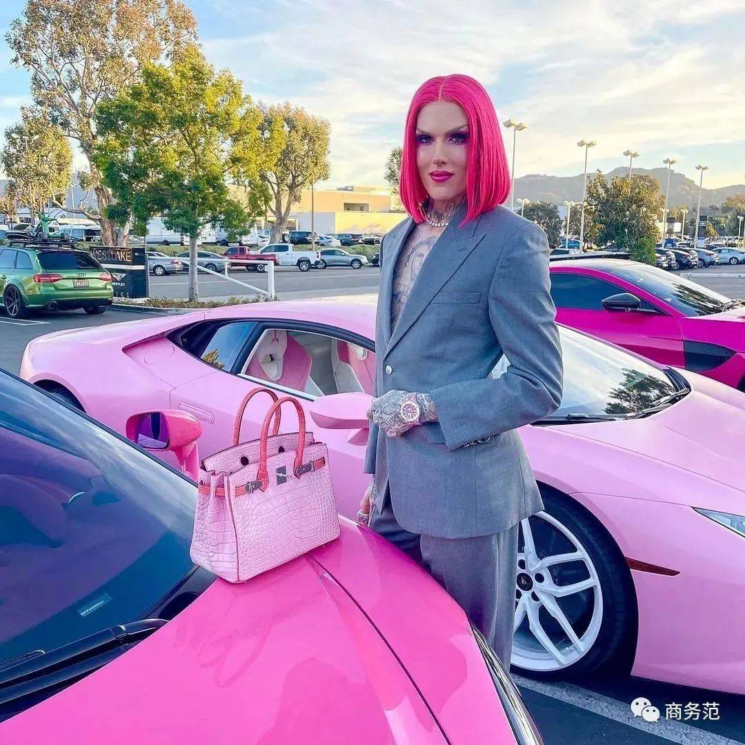 粉色布加迪女车主是林图片