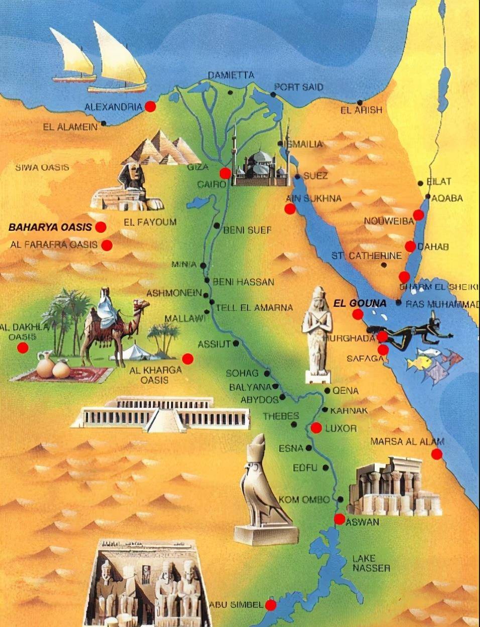 上古埃及地图图片