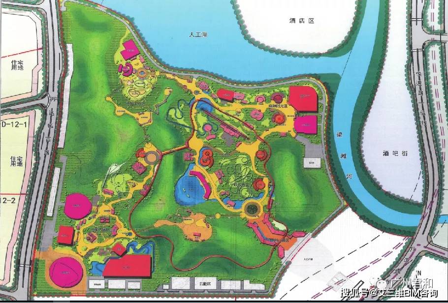 室外主题乐园土方量BIM解决方案