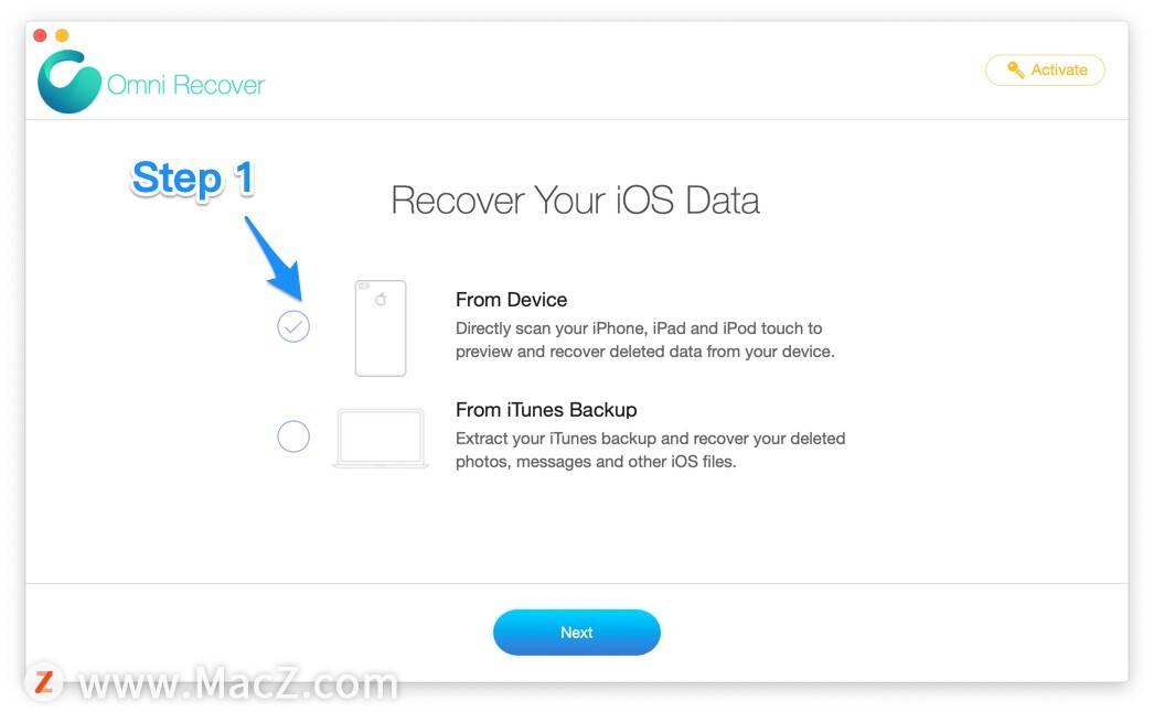 从icloud恢复永久删除的照片的方法 Omni