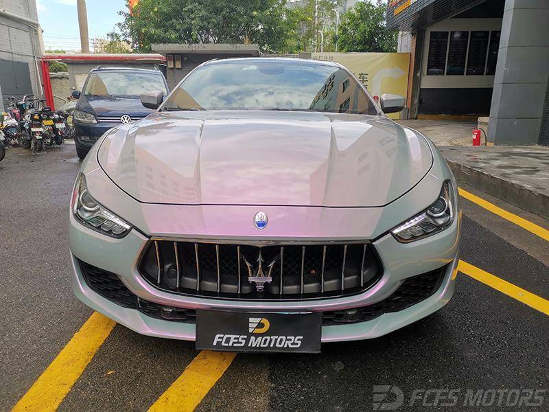 玛莎拉蒂吉博力改色lb钻石梦幻火山灰效果展示