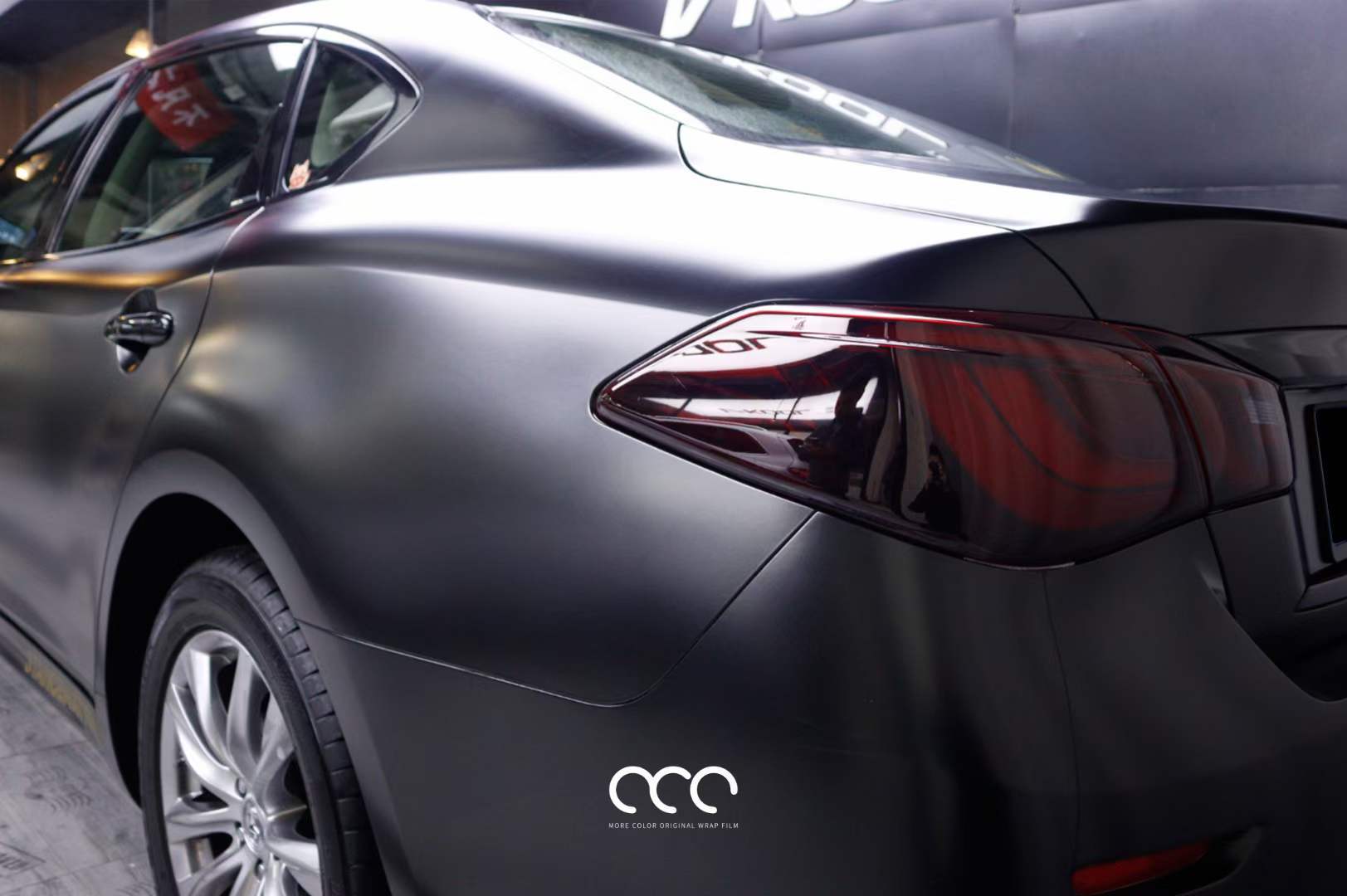 英菲尼迪贴膜mcwrap漫彩改色膜电光金属黑