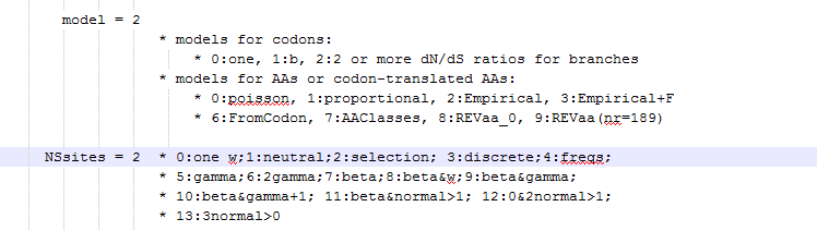 使用PAML计算选择压力_data