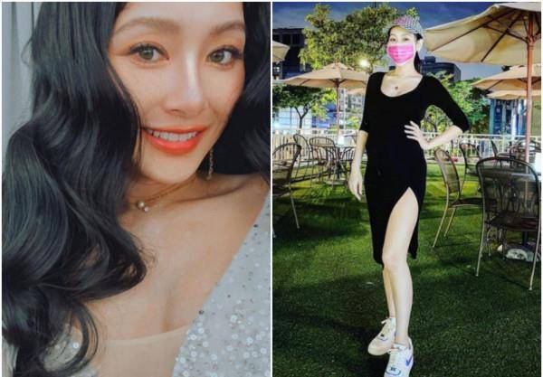 王思佳怀胎7月吊带现身,随兴扎起丸子头