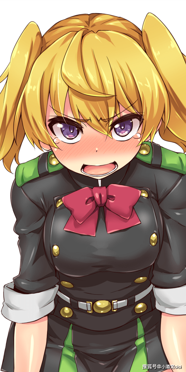 《终结的炽天使》三宫三叶,动漫全面屏壁纸,有点傲娇的小可爱