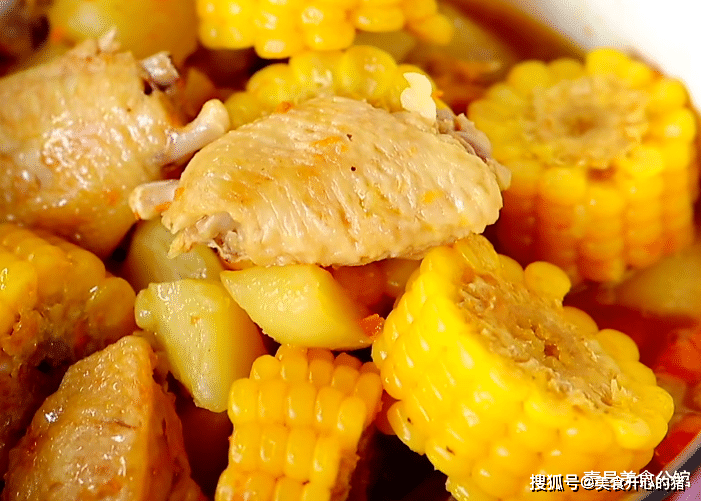 玉米鸡翅汤图片