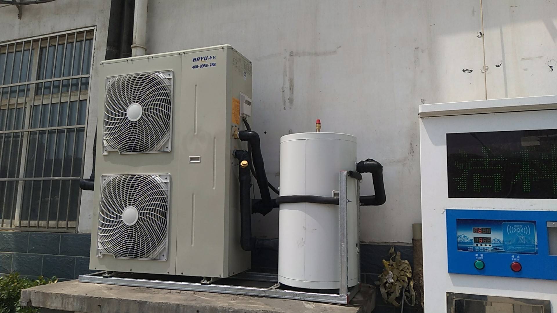 使用空气能热泵取暖设备的用户越来越多