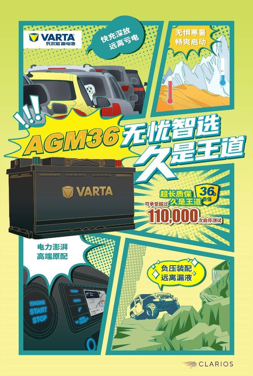 瓦尔塔agm36蓄电池全新上市