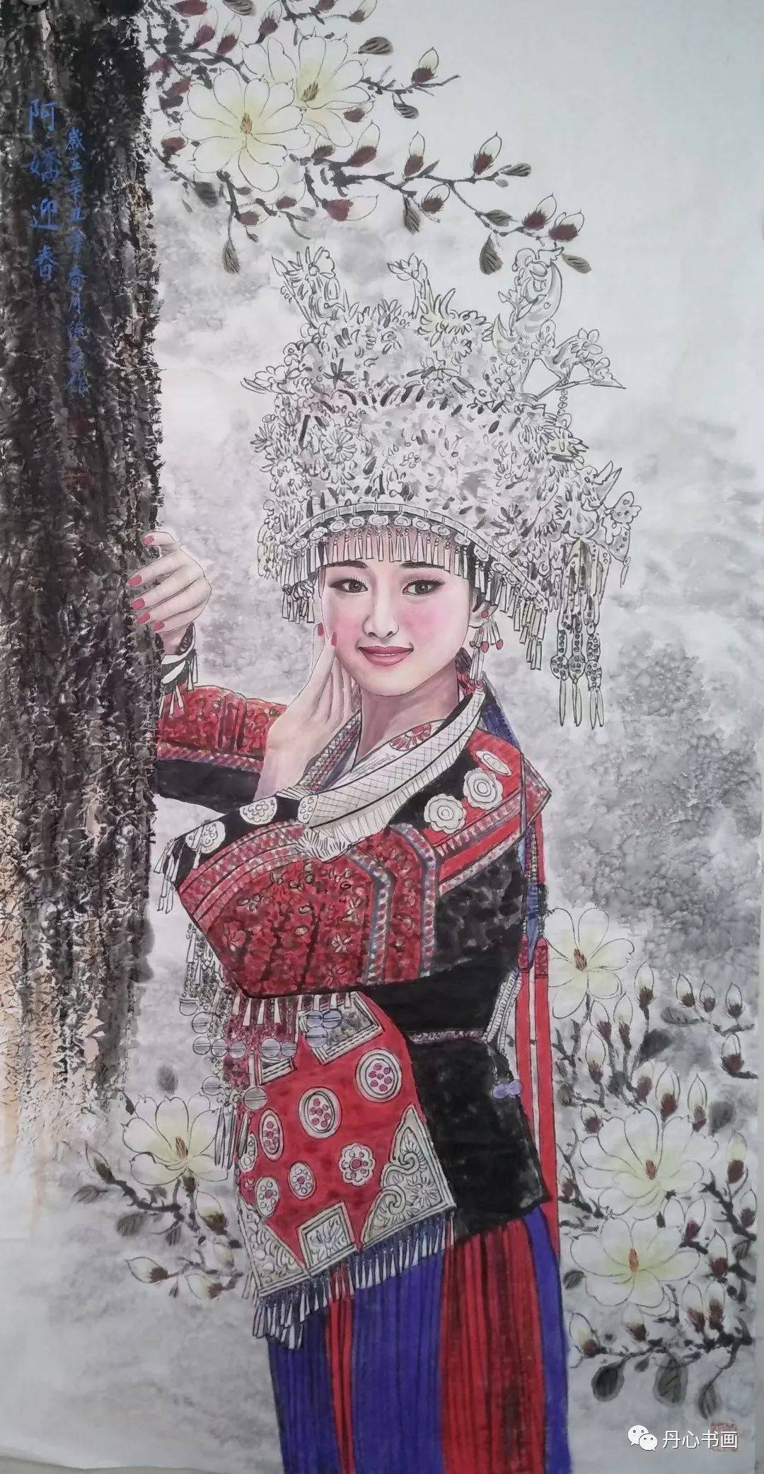 气韵生动自然,形象原始淳朴 | 重彩人物画家徐岩_作品