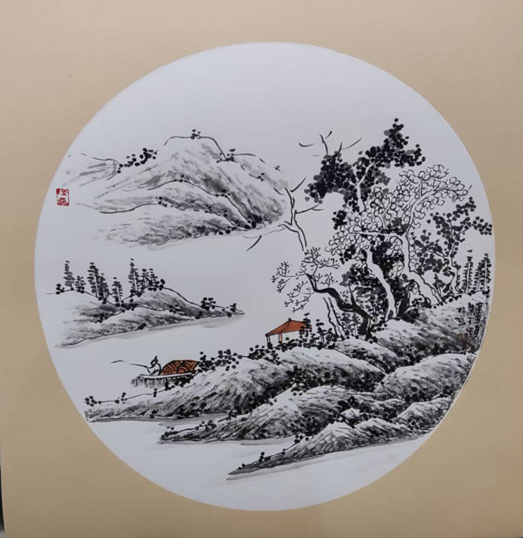 画家慧子使传统的山水画焕发出时代的光彩