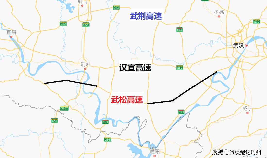 武松高速全长220公里,总投资410亿,打通武汉至荆州第2通道
