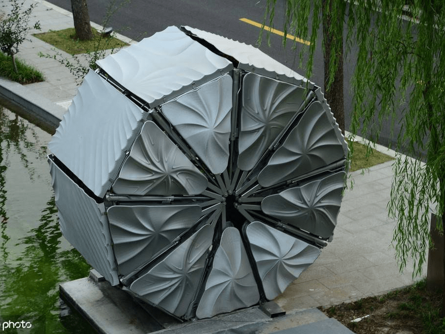 我国首座3d打印景观伸缩桥亮相上海 科技感十足