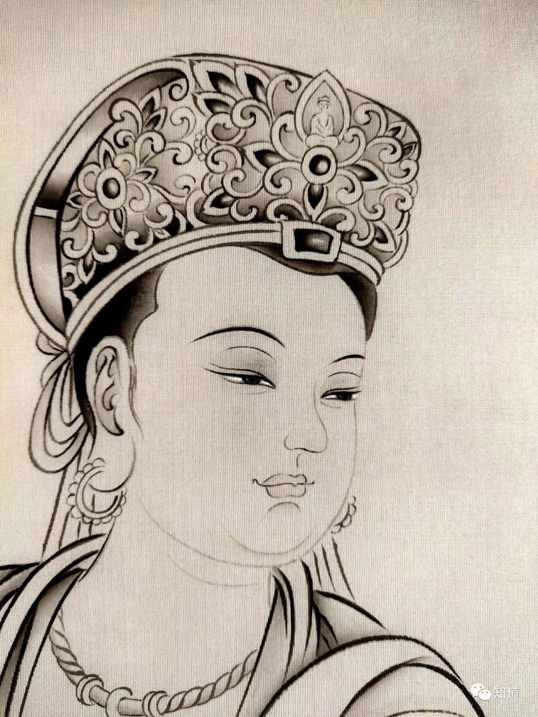 knowart丨郑小语佛画普贤菩萨