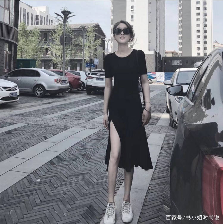 黑色|若你肩宽体胖,但又想穿连衣裙,不妨试试下面3种,显瘦又气质