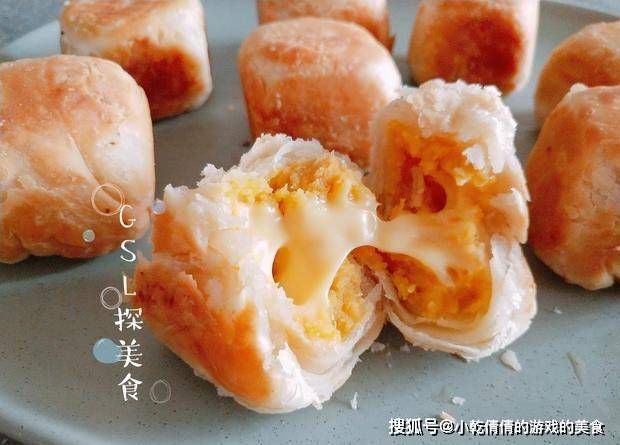做法|小糕点这样做，可当成早餐，好看更好吃，外酥里糯，咬一口爆浆