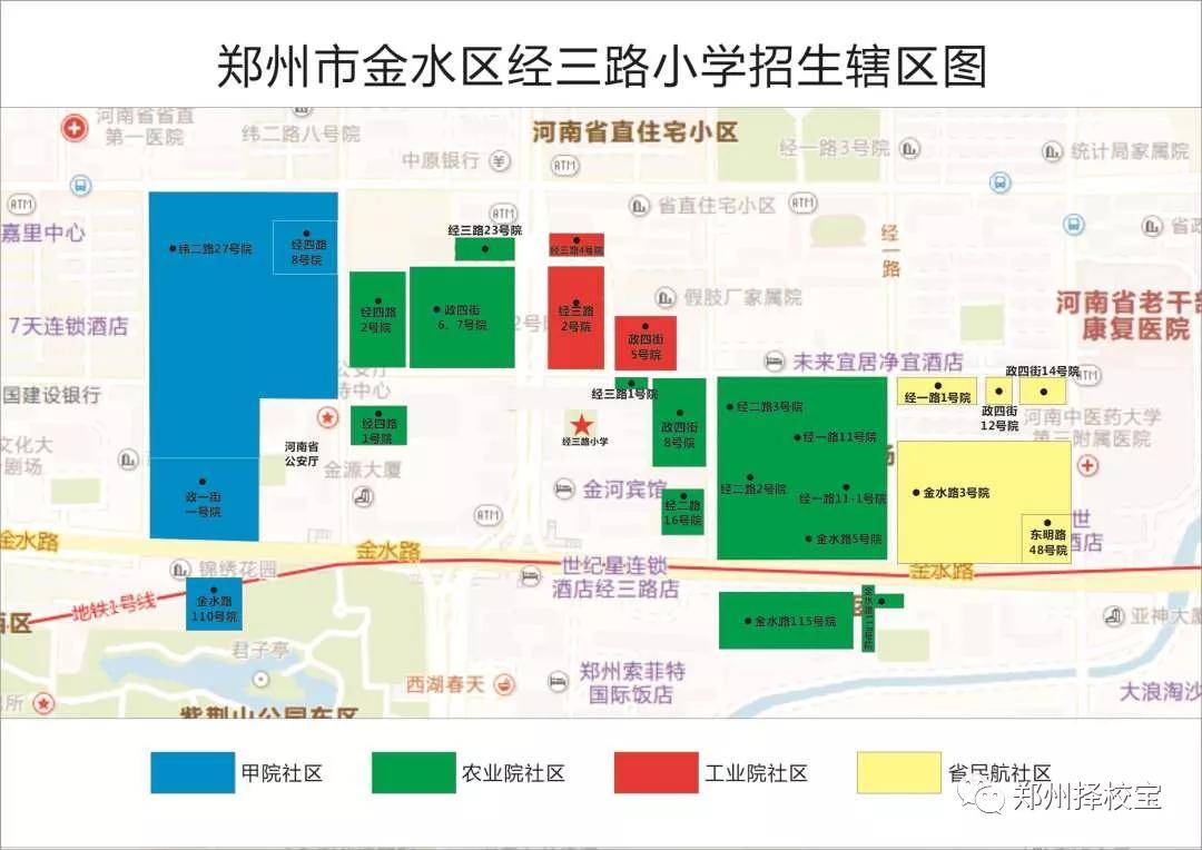 郑州市金水区热门小学划片范围汇总