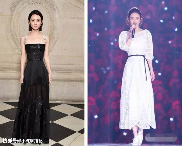 宽肩|40岁不要只知道V领穿搭，这种“船口领”连衣裙，也美的优雅高级