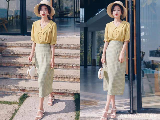 显得|夏季很流行穿衬衫，搭配这5条半身裙，看上去简直美翻了！