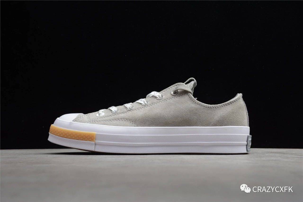 帆布鞋|Converse Chuck 70 OX Paloma x CLOT 匡威联名低帮浅灰帆布鞋