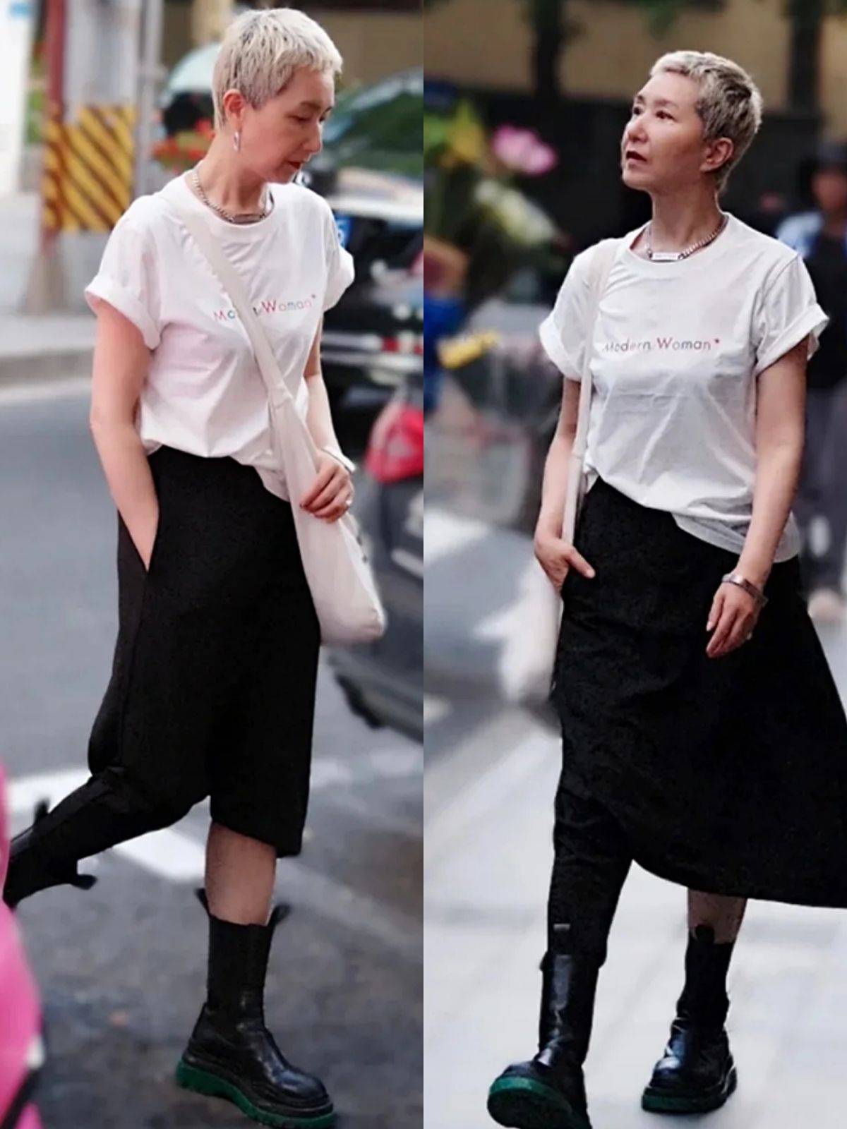 赢家|时尚无关年龄，60后“酷帅”奶奶成街拍常客，靠搭配成人生赢家