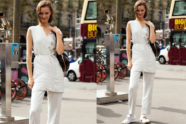 服装|又被三木圈粉，一身全白色穿出显瘦高级感，优雅迷人太有气质