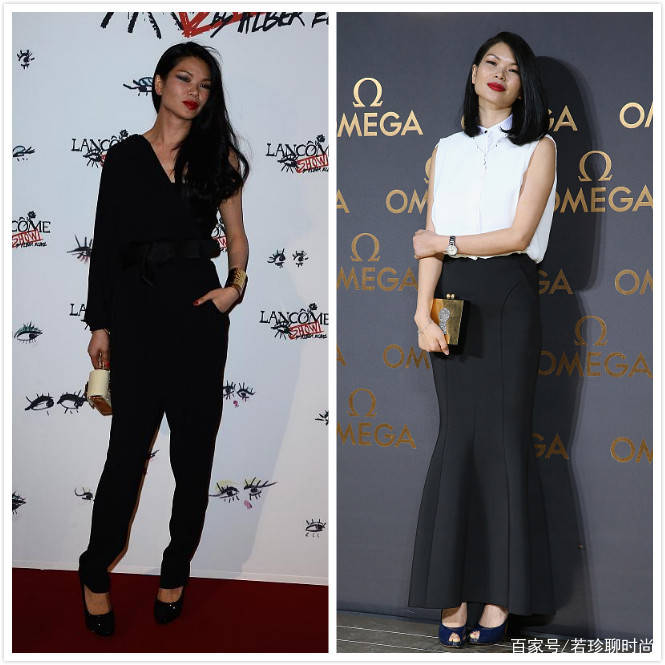 黑色|吕燕虽然长得一般，身材也不算完美，但是衣品是真的高级，太有范