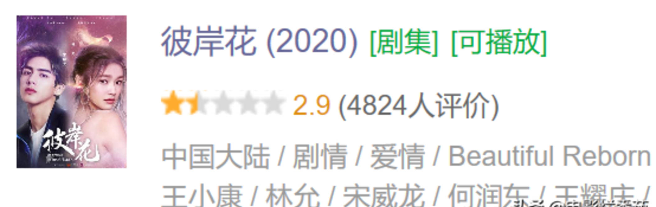 评分|2020年度十大烂剧，最高的4.4分，最低的只有2.5分？