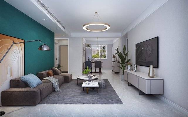 110平三居室简单大方目光所及之处皆是家的温暖