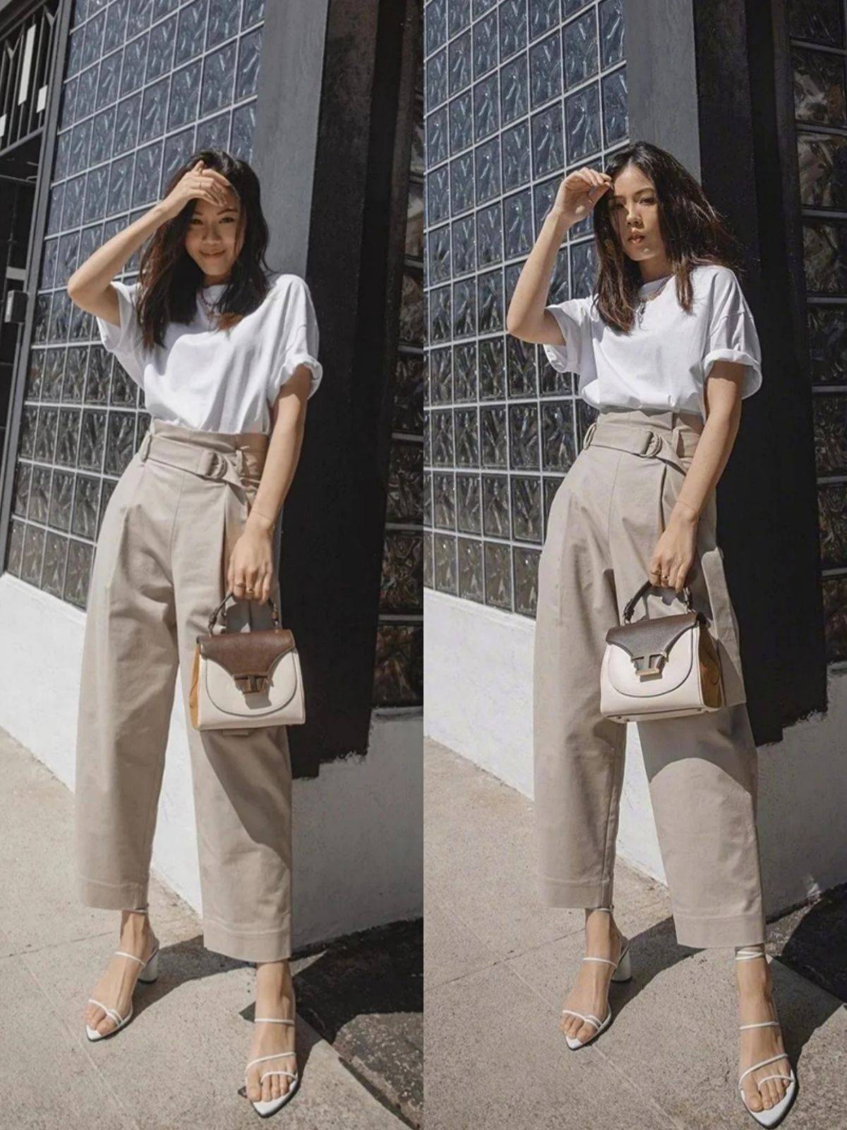 黑色|穿对“卡其色”的女人更高级，夏季学会穿搭与配色技巧，气质翻倍
