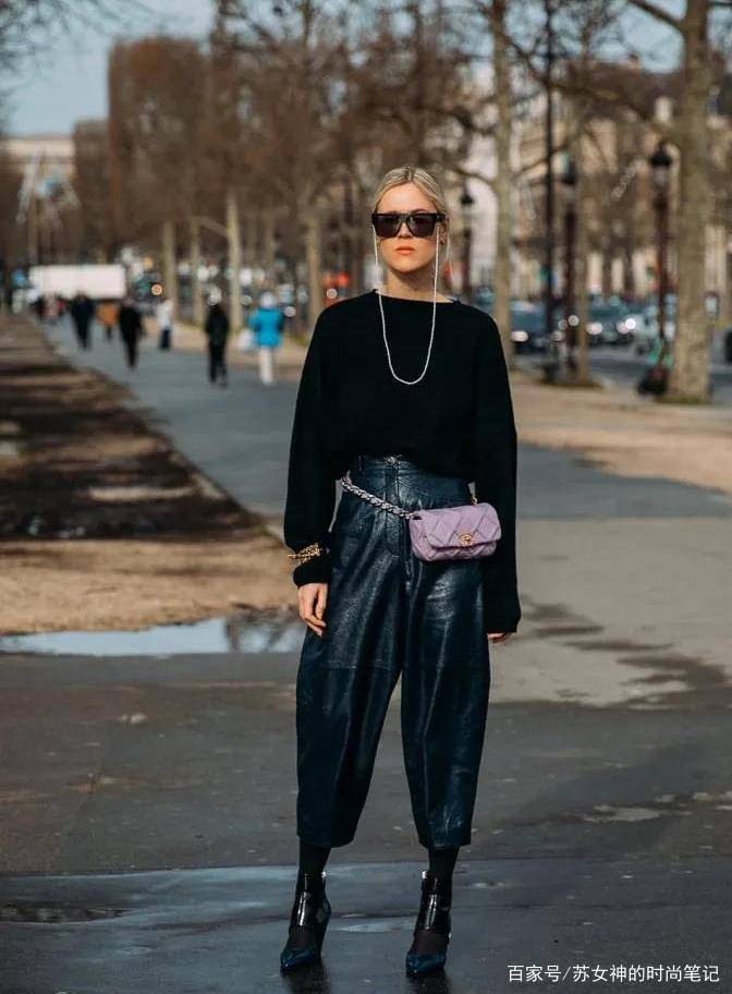 套装|收起你的“打底裤”吧,现如今“倒立裤”才最受欢迎,遮肉显腿细