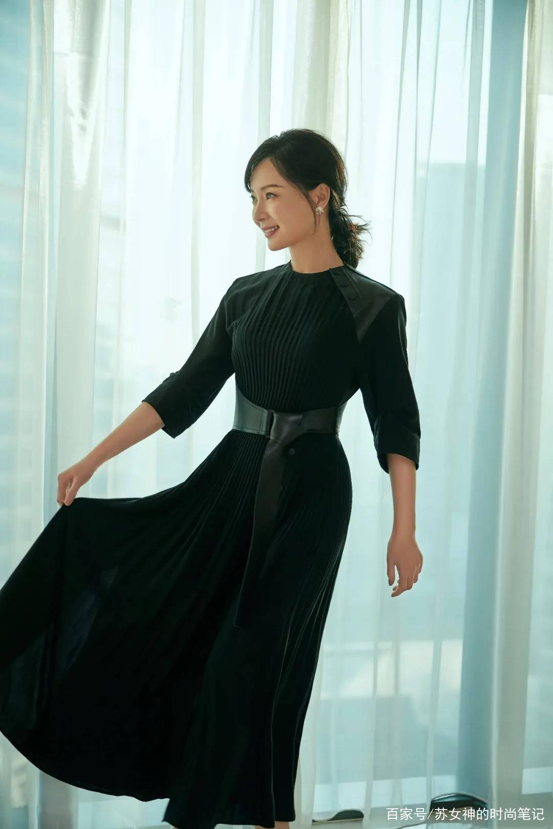 黑色|奔四奔五尽量别穿阔腿裤，学学陈数、姚晨这样穿，时髦又显气质