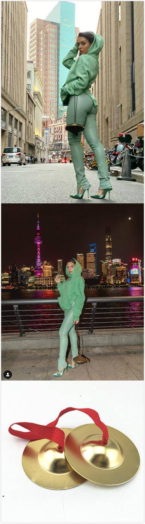 上海|C罗女友和马天宇同框!穿抹胸开叉裙,机场造型总价超12万太壕气