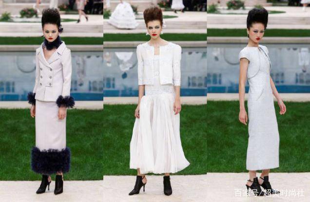 Chanel|高定周暮光女深V西装帅出新高度！嫁入豪门的网红晚晚也来看秀？