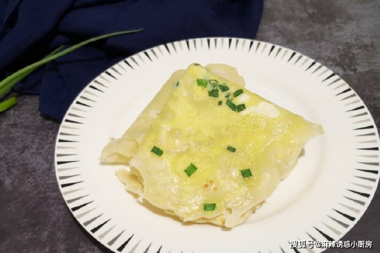 葱花|早餐就馋这饼，一周吃两次，薄如纸，柔软可口，冷热都好吃