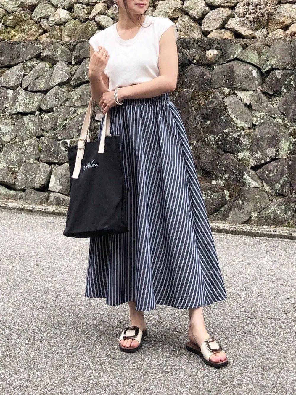 上衣|粗腿&amp;O型腿妹子的福音！日本妹子清爽长裙穿搭！