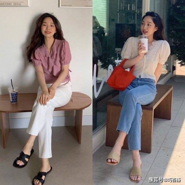 因为|夏天穿衣千万别放过“少女感”，跟着韩国博主学，轻易不会踩雷